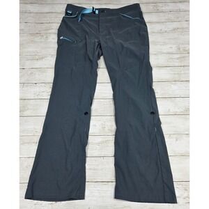 Alpine Parrot Ponderosa Pants Womens 16 Mountain Gray Blue Hiking Outdoor Belted